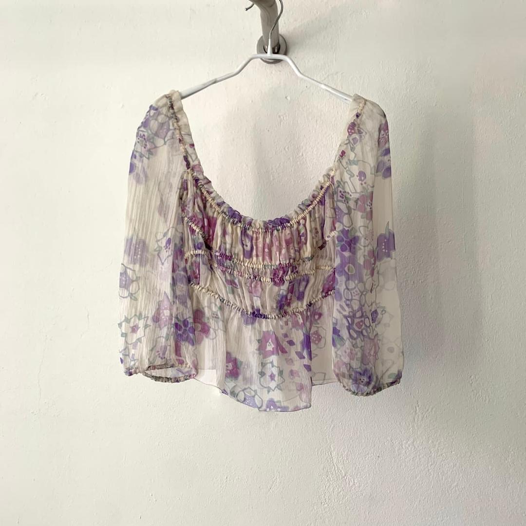 Prada chiffon blouse | 후루츠패밀리