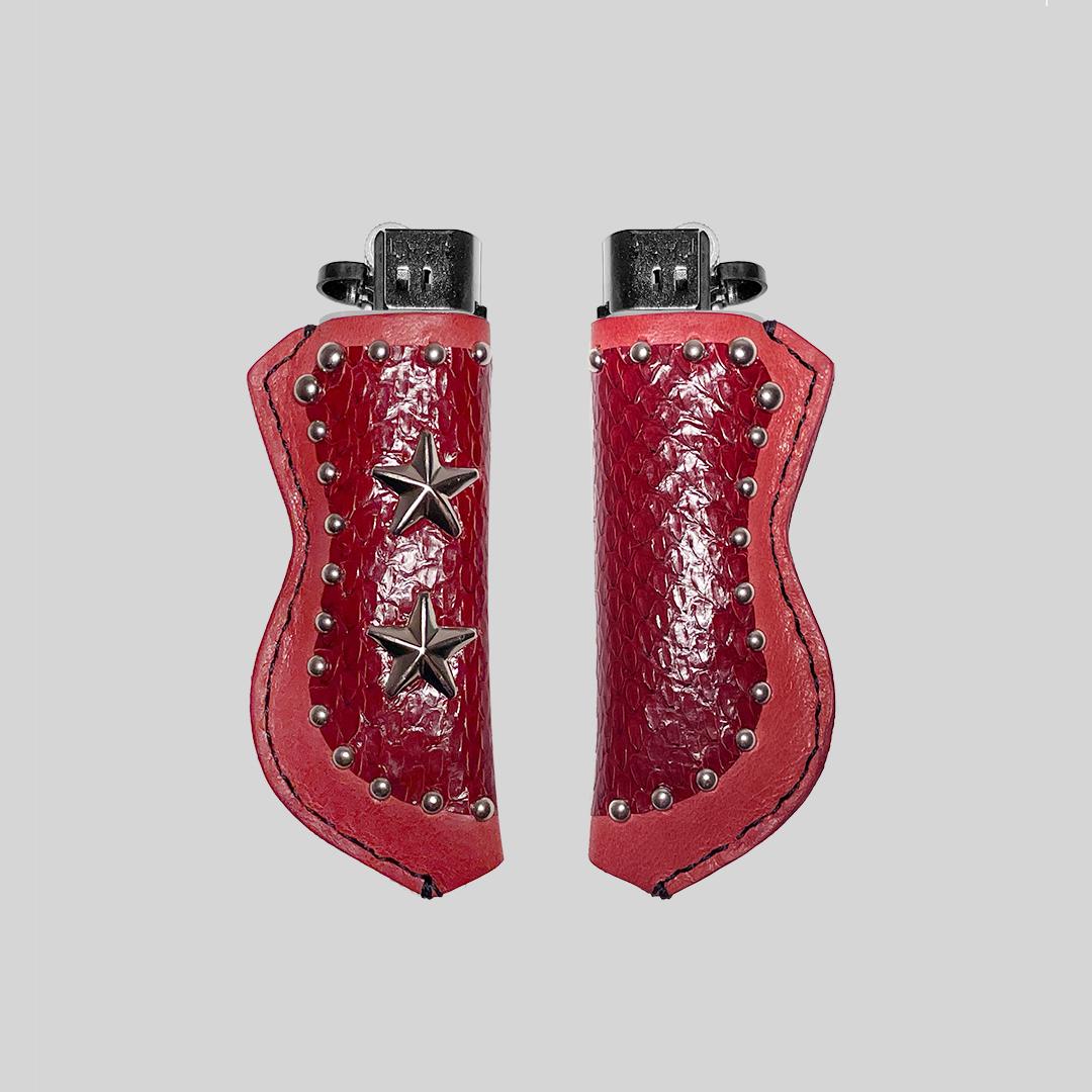 더트냅 | Double Star Leather Lighter Holder (RED)