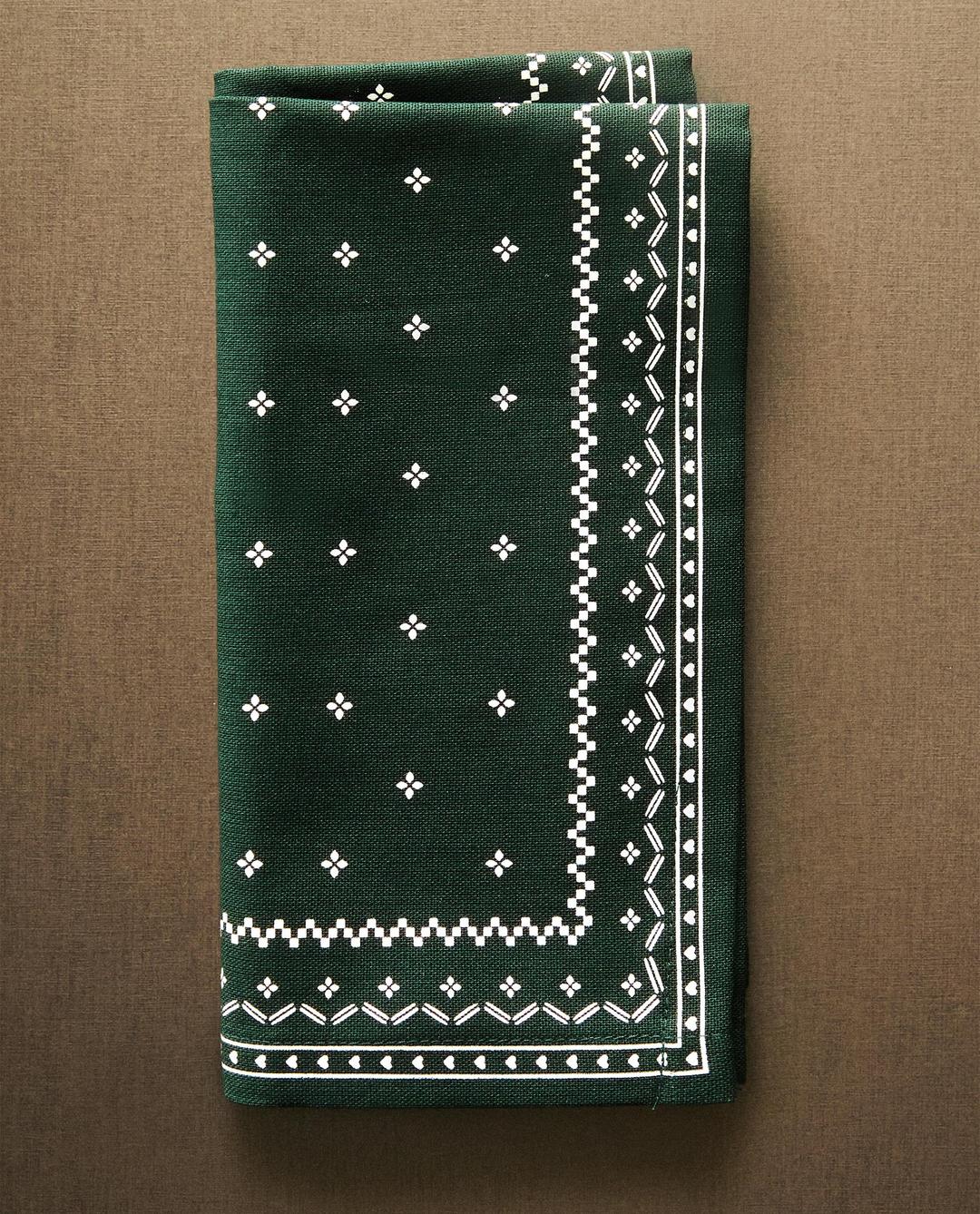 크리스마스 겨울 코튼 냅킨 세트(2개입)