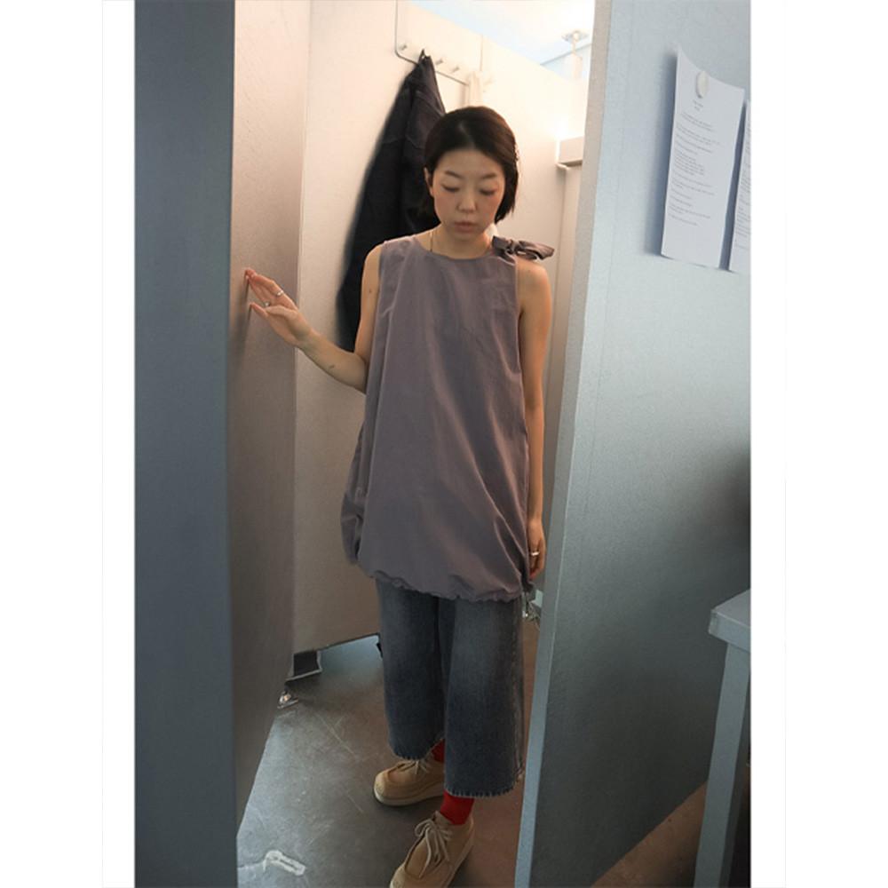 리본 벌룬 원피스 3colors