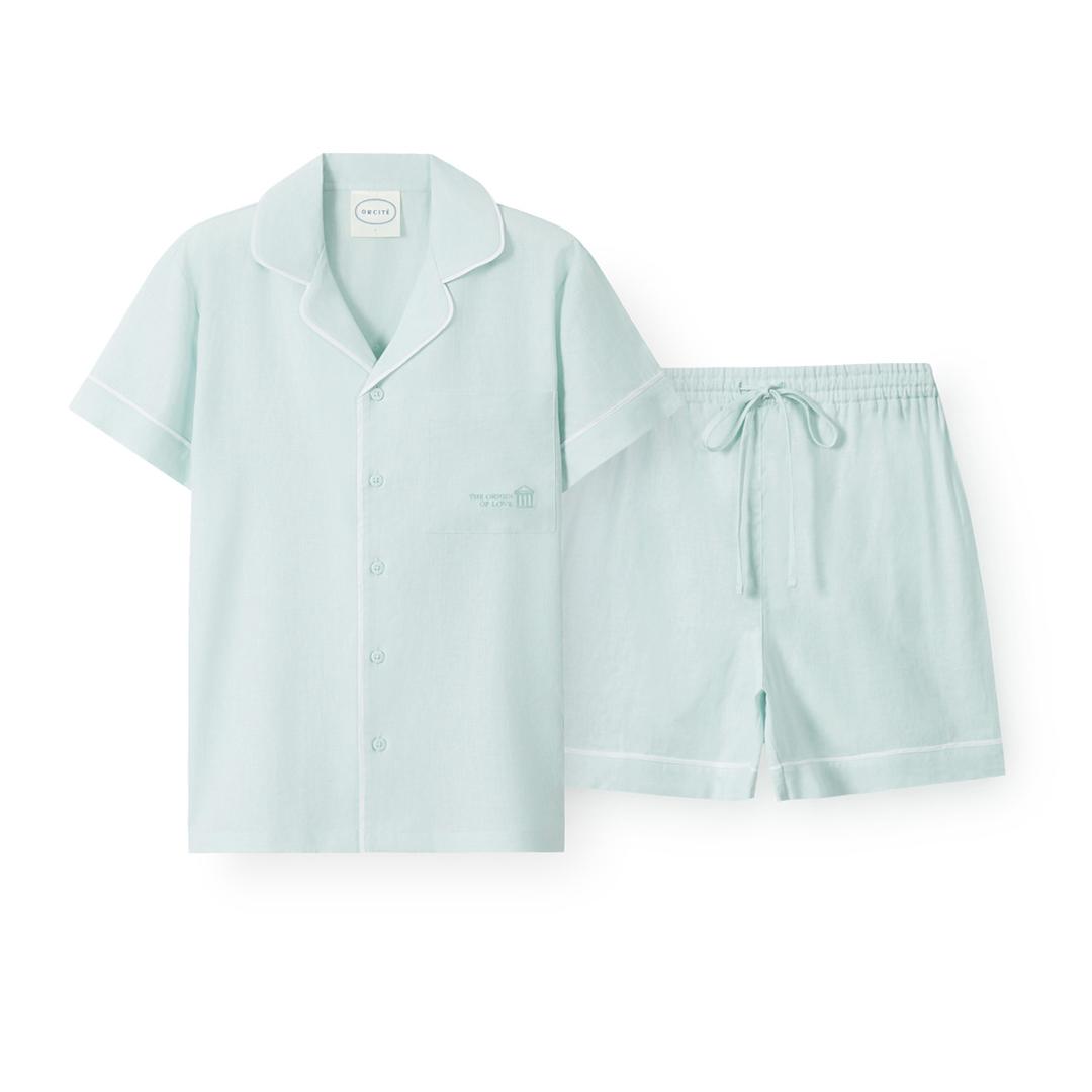 남녀공용 F038 린타민트 반소매 상하