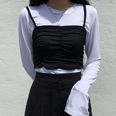 [누적5천장] 웨이브 셔링 뷔스티에