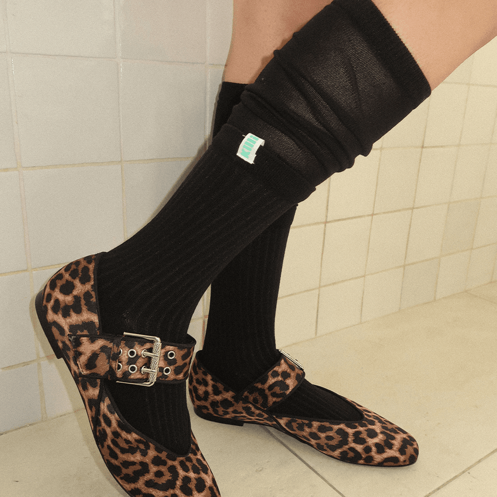Butter Layered Socks - Real Black