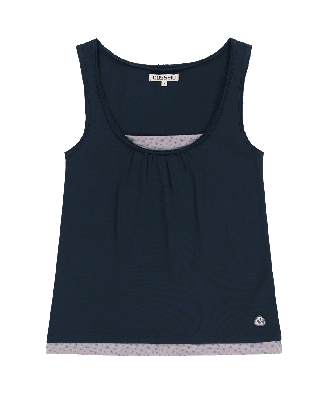 DUDU LAYERED SLEEVELESS NAVY