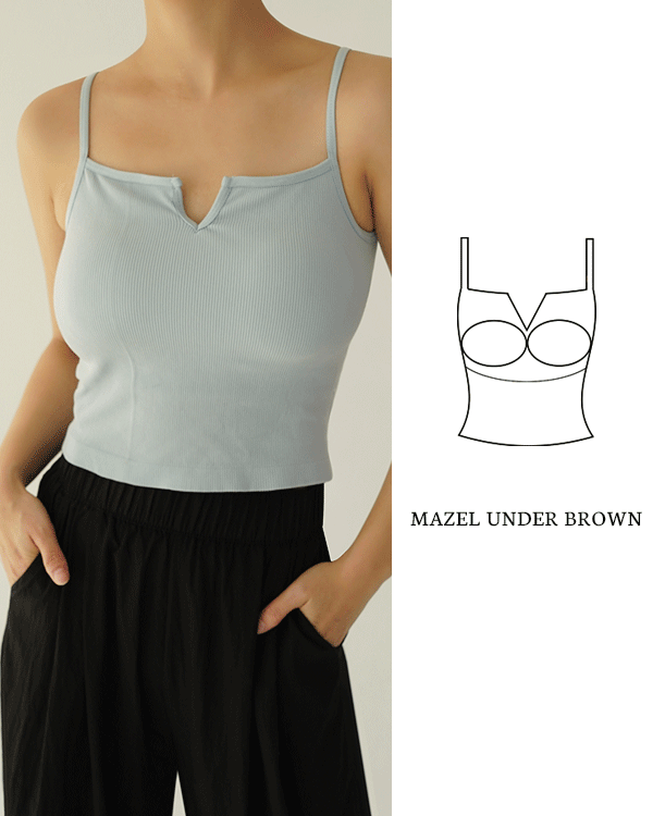 퓨어 브이 올인원 탱크탑 (캡내장)