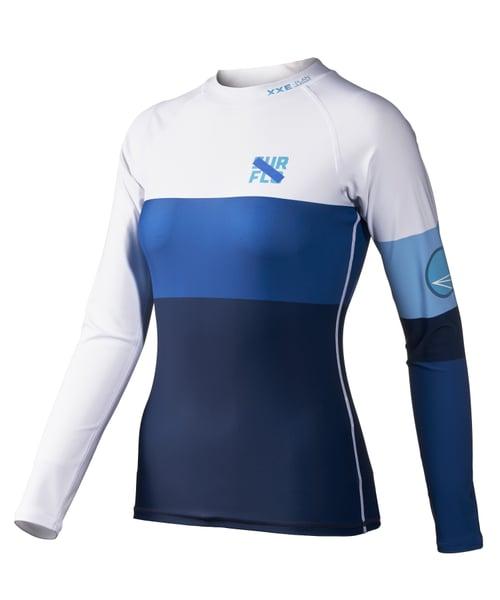 여성 HYPER Blue 베이직 슬림핏 래쉬가드