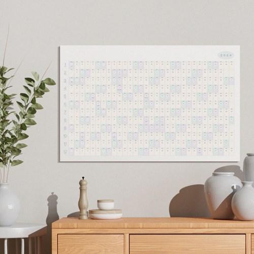 메이드바이 한장달력 2024+2025 포스터달력 캘린더 2년 2장 세트