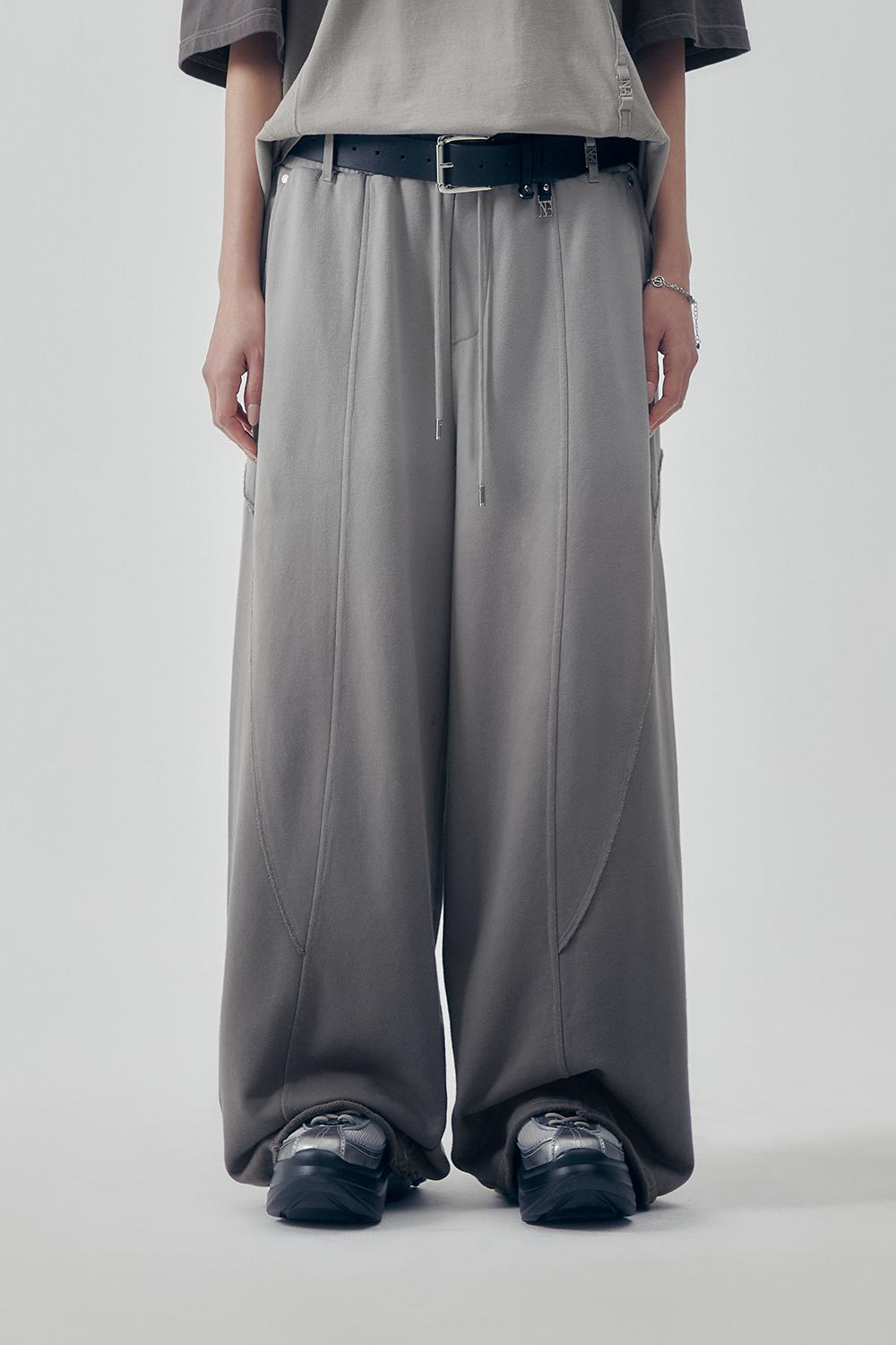 Gradation Washed Sweat Pants [ Light Gray ]