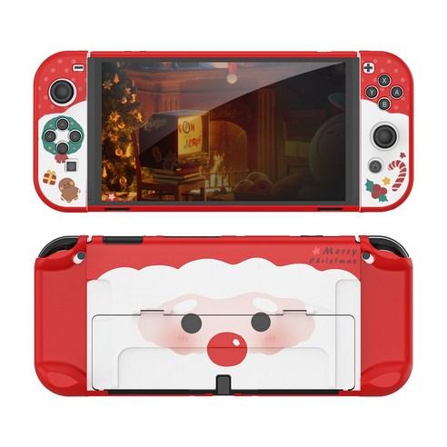 이이네 Switch OLED용 크리스마스 메리 산타 보호 케이스 닌텐도 스위치 올레드 보호 커버 - 주변기기 | 쿠팡