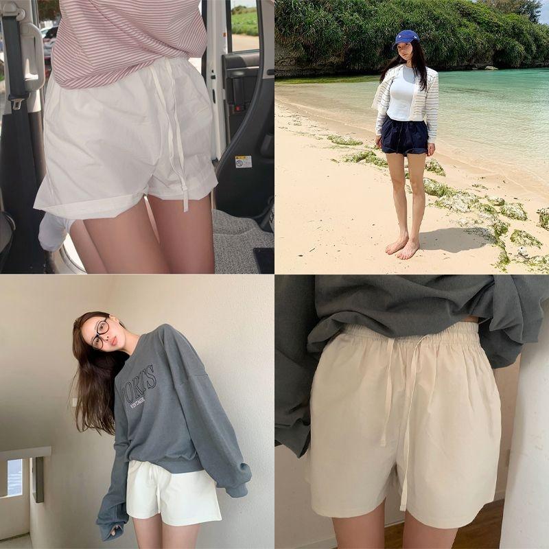 [모코블링] 코튼 밴딩 반바지 숏팬츠 밴딩팬츠 스트랩팬츠 코튼팬츠 반바지