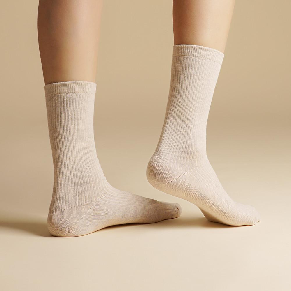 삭스팝 20cm 톡톡한 여자 긴목 골지 양말 8켤레 세트