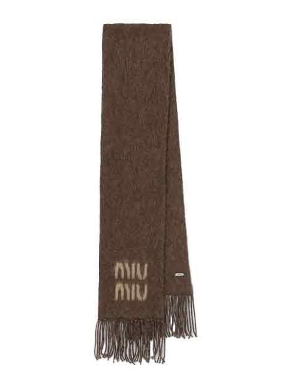 미우미우 브라운 머플러
