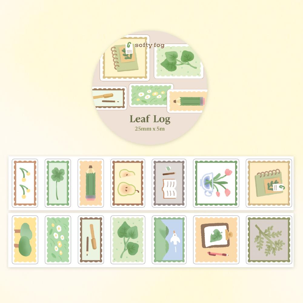 [소프티포그] 식물기록 글리터 키스컷 테이프