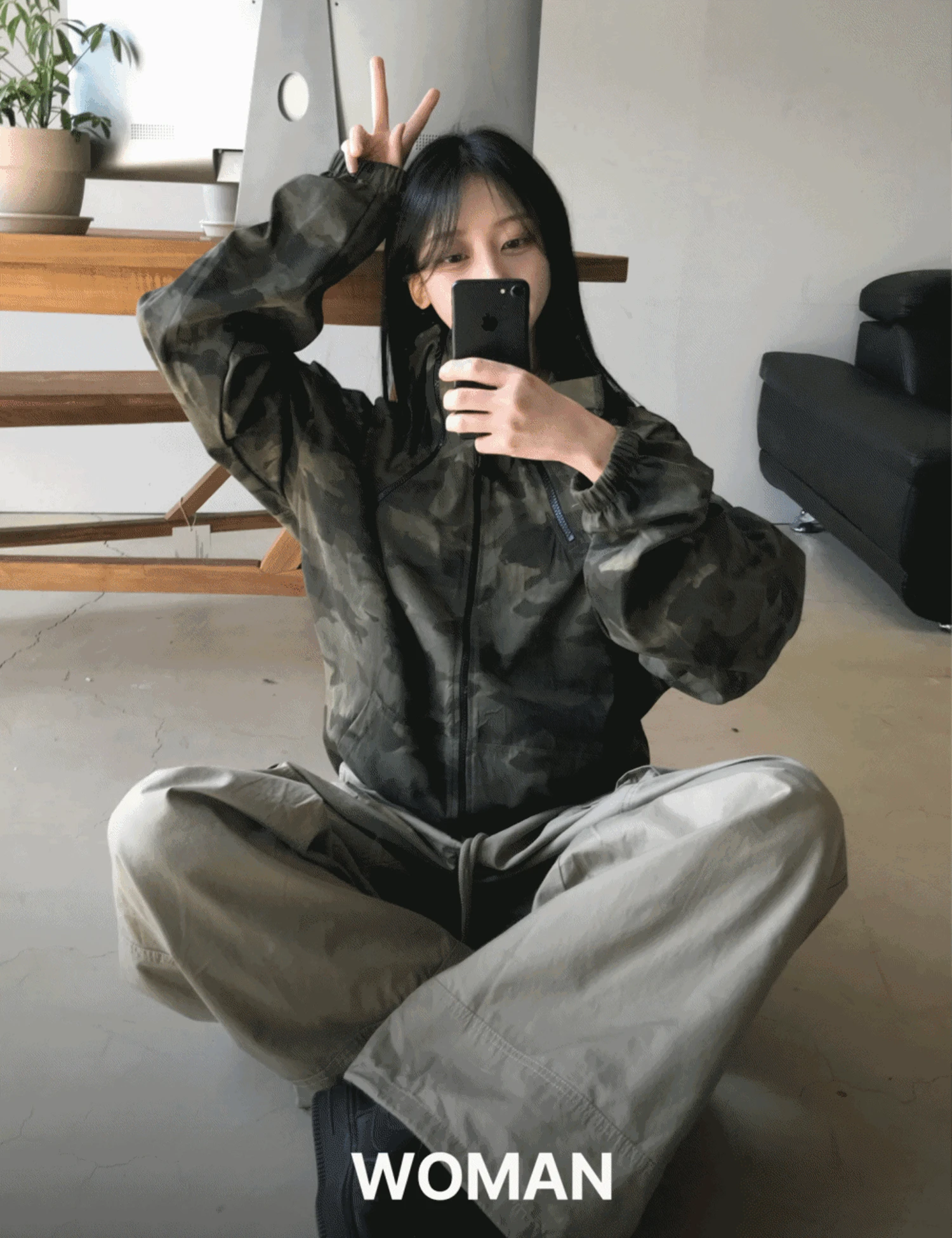 [WOMAN] 솔져 카모 윈드브레이커