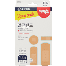 해피홈 멸균밴드 혼합형 100p 세트