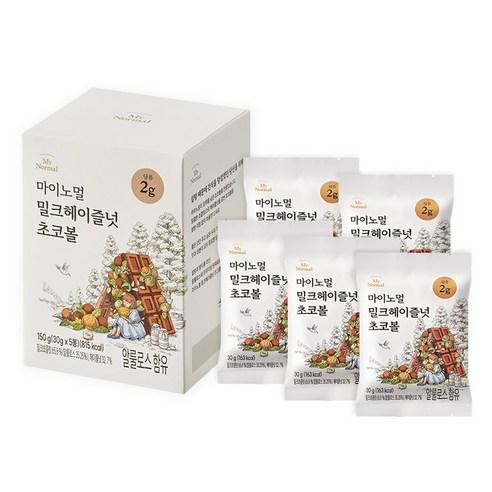 마이노멀 알룰로스 밀크 헤이즐넛 초코볼 5p - 밀크 초콜릿 | 쿠팡