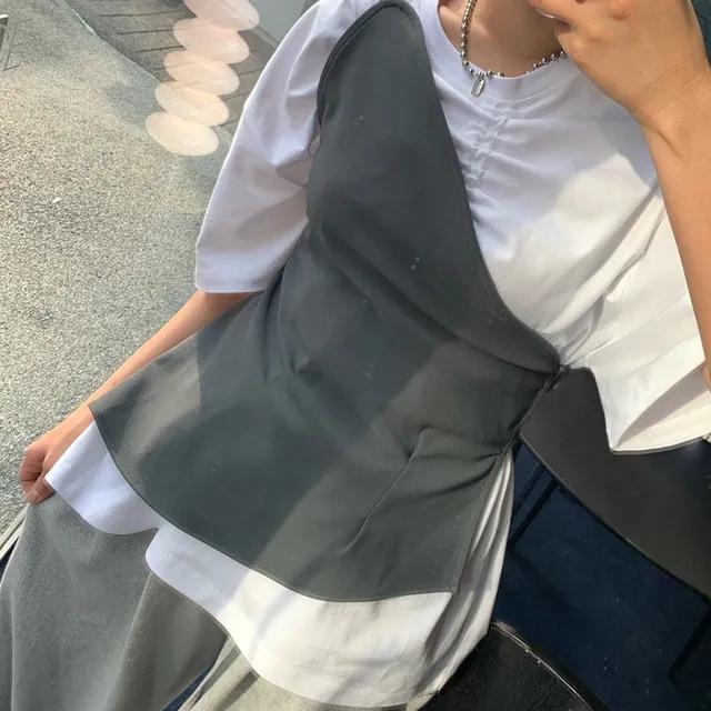 (당일) 원숄더 스트랩 뷔스티에 탑