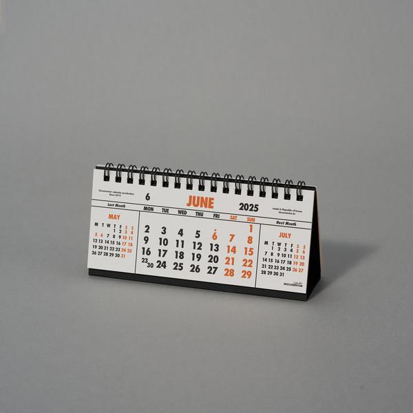 오렌지 미니 데스크 캘린더 2025