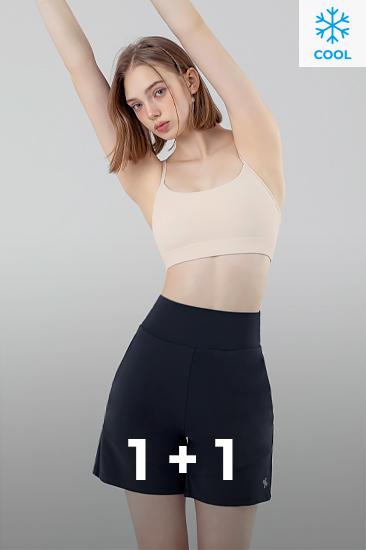 젝시믹스 블랙라벨 시그니처 파워라이즈 컴포트 쇼츠 1+1