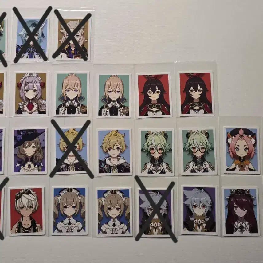 (재업) 원신카페 증명사진 소분 (몬드,리월,이나즈마,수메르,폰타인)