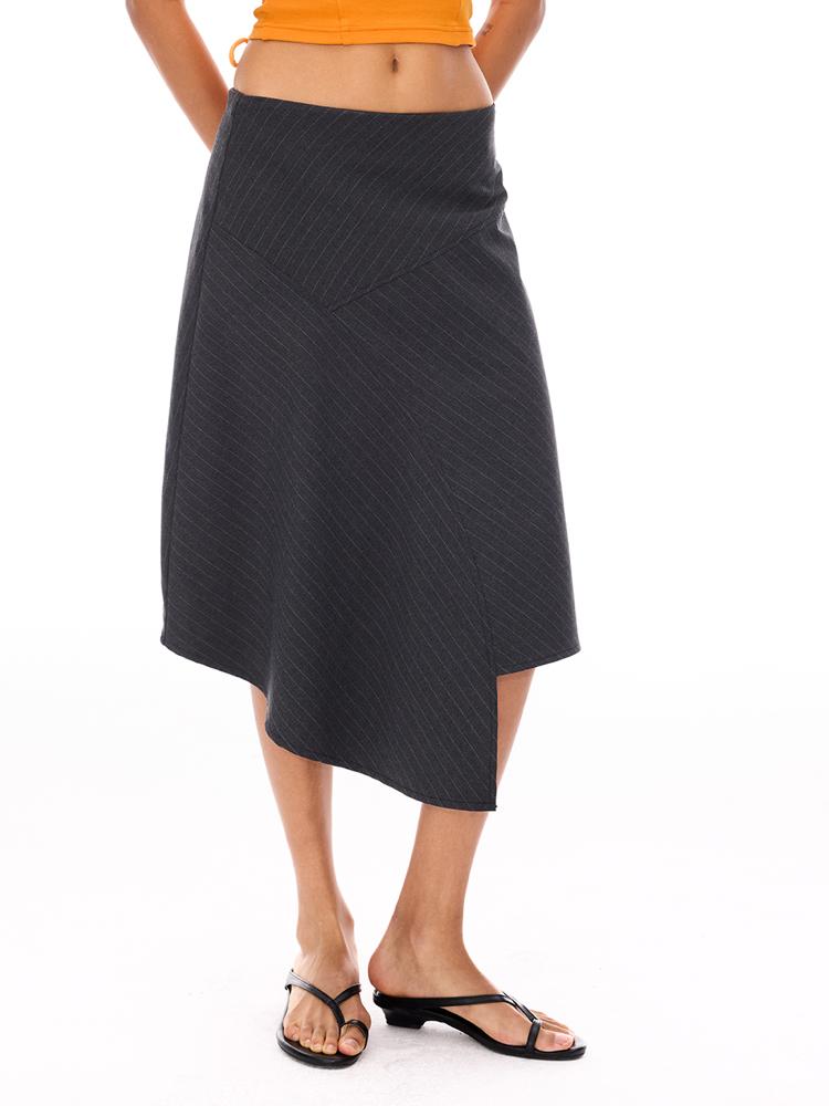 COSTUSTOOT Casual A-line Skirt