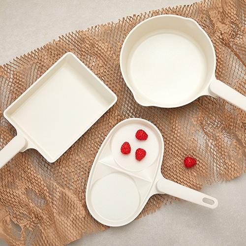 뉴메이슨 아이보리 프리미엄 IH 세라믹코팅 프라이팬 3종(물코,2구,에그롤)