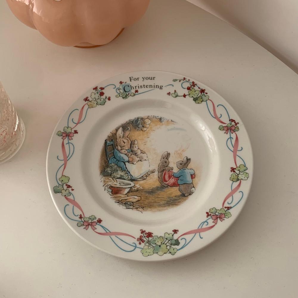 빈티지 영국 웨지우드 피터래빗 플레이트