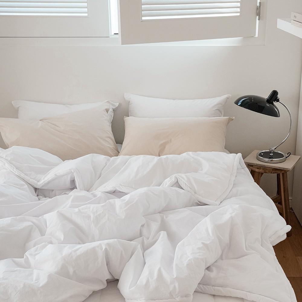 호텔침구 고밀도 순면100 호텔이불세트 차렵 화이트 신혼이불 SS Q