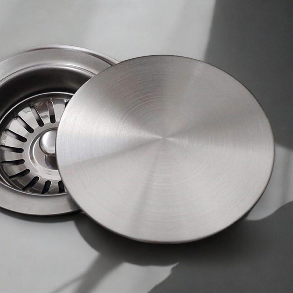 피플피 스텐 싱크대 배수구 뚜껑 덮개, 대형(18.5cm), 1개