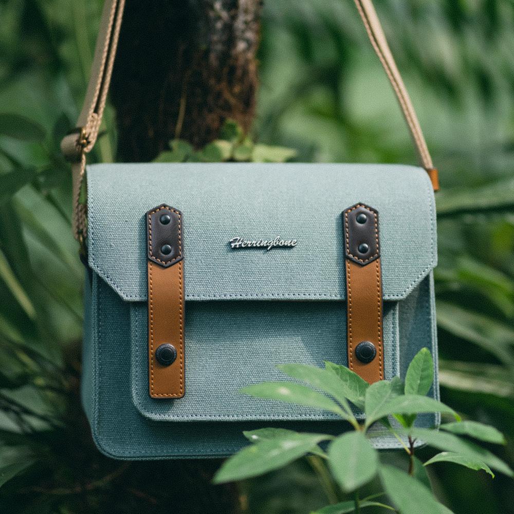 헤링본 카메라가방 숄더백 파파스포켓 시즌 5 스몰