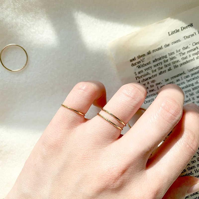 열손가락 레이어드 실반지