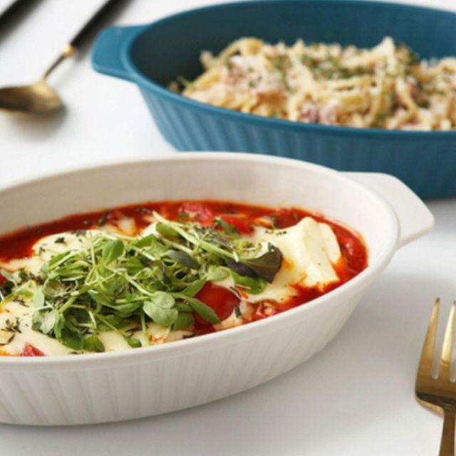 푸코 빗살 플레이트 그라탕기 1P 5color 파스타그릇