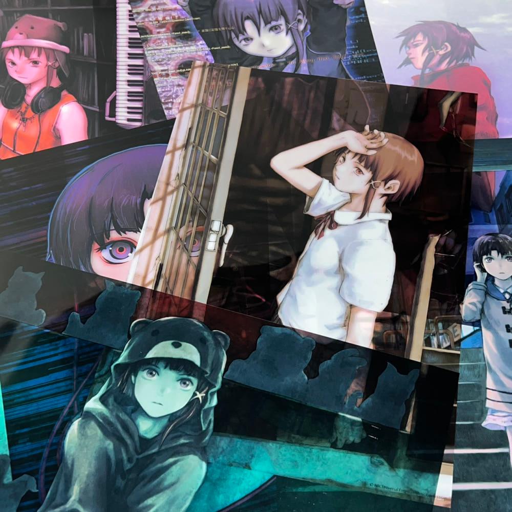 serial experiments lain 시리얼 익스페리먼츠 레인 클리어 포스터