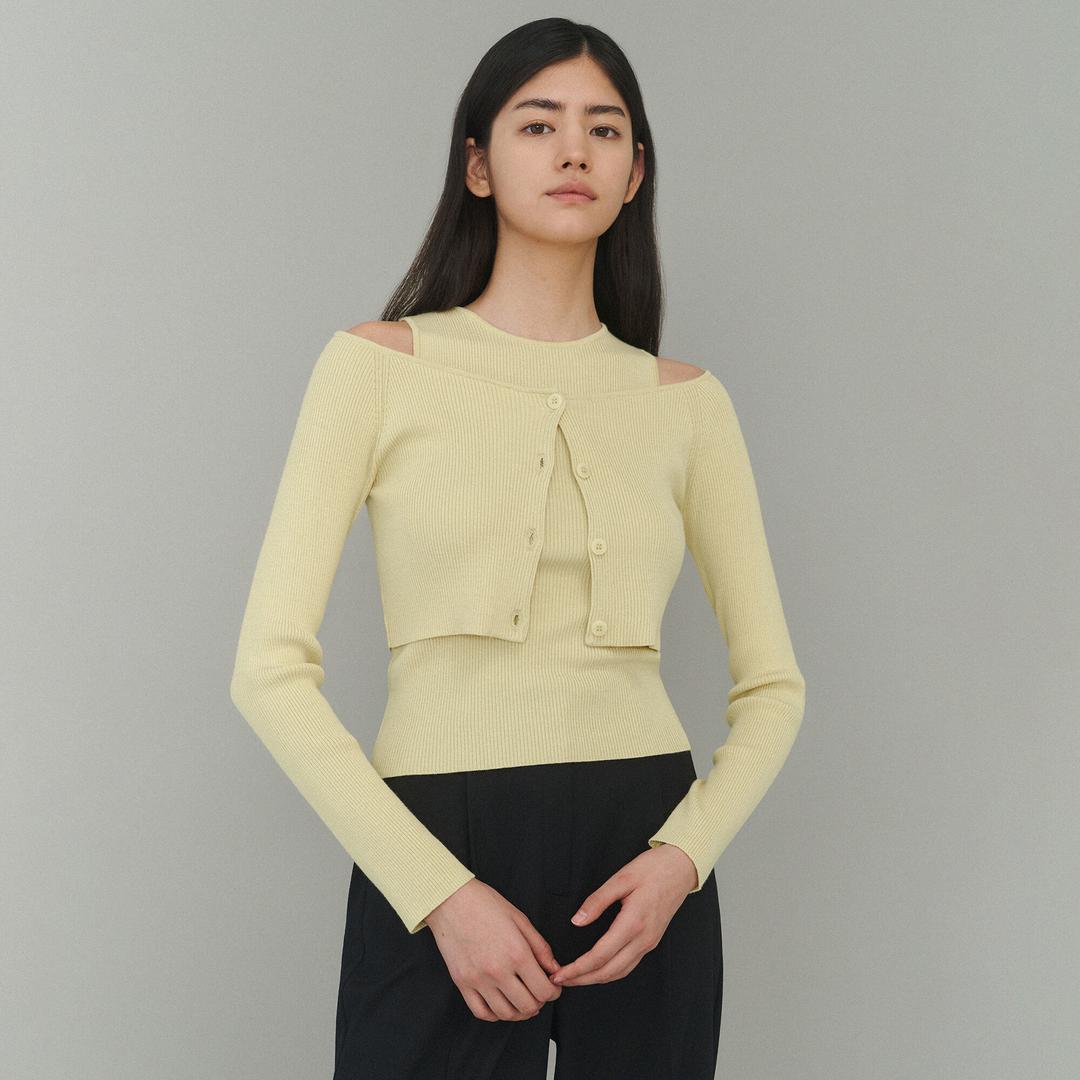 Rêve cardigan set (Lime)