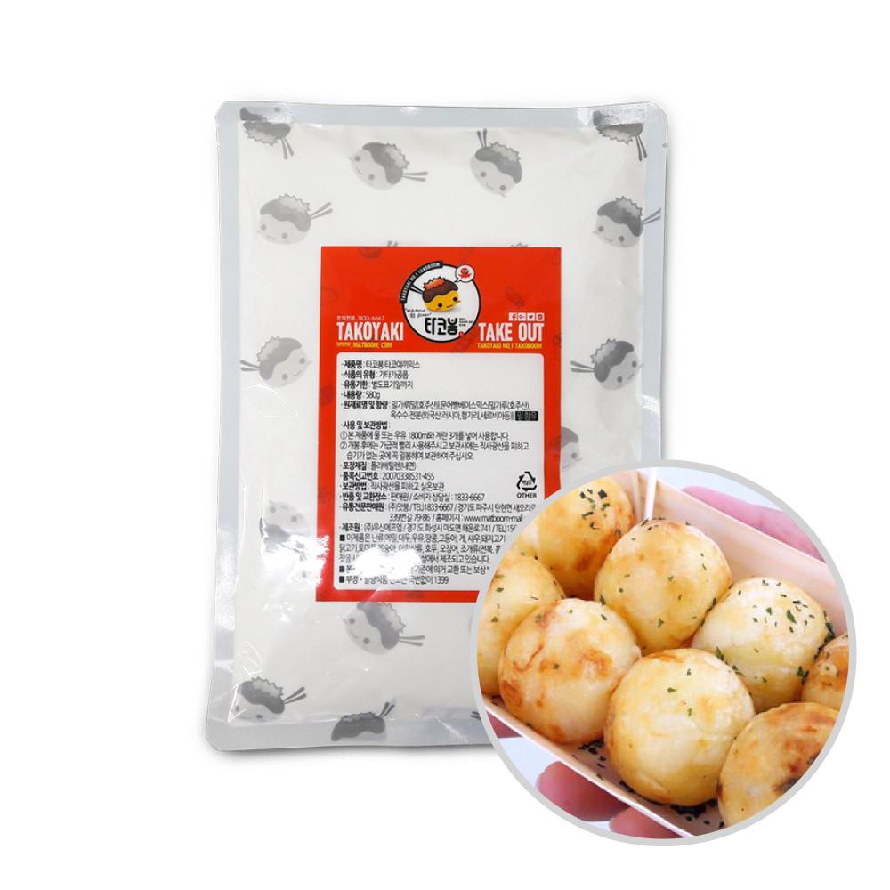 타코붐 타코야끼 파우더 580g/1kg 타코야키믹스 다꼬야키 반죽 만들기 재료