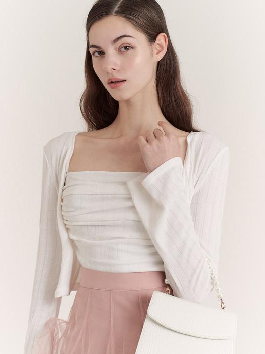 Joy Cardigan (White/Beige/Pink/Skyblue/Black)