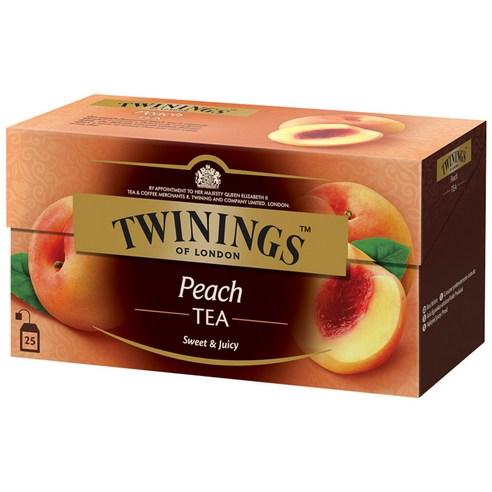 트와이닝 복숭아 티, 2g, 25개입, 1개 - 홍차 | 쿠팡