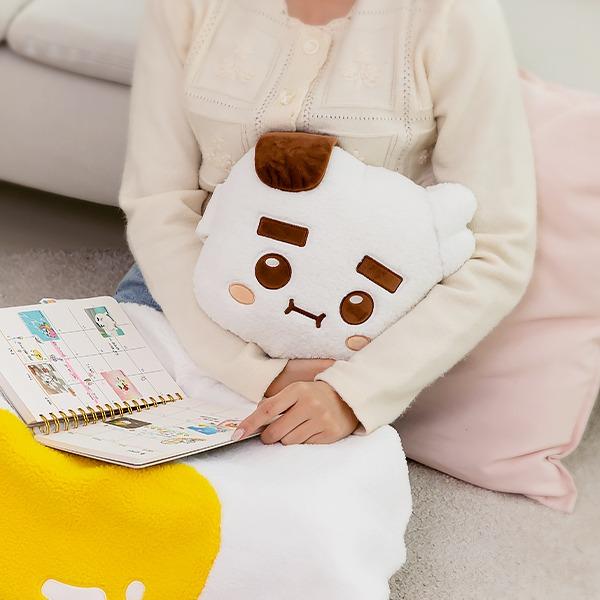 KUYA 주먹밥 쿵야 쿠션 & 후라이 담요 세트