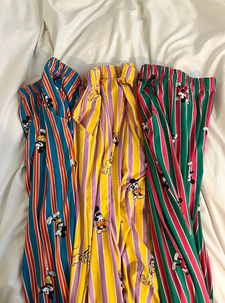 [마인드핑거] 봄 / 여름 디즈니 정품 미키 쫀득 홈웨어팬츠 잠옷바지 파자마파티 디즈니잠옷 스판바지