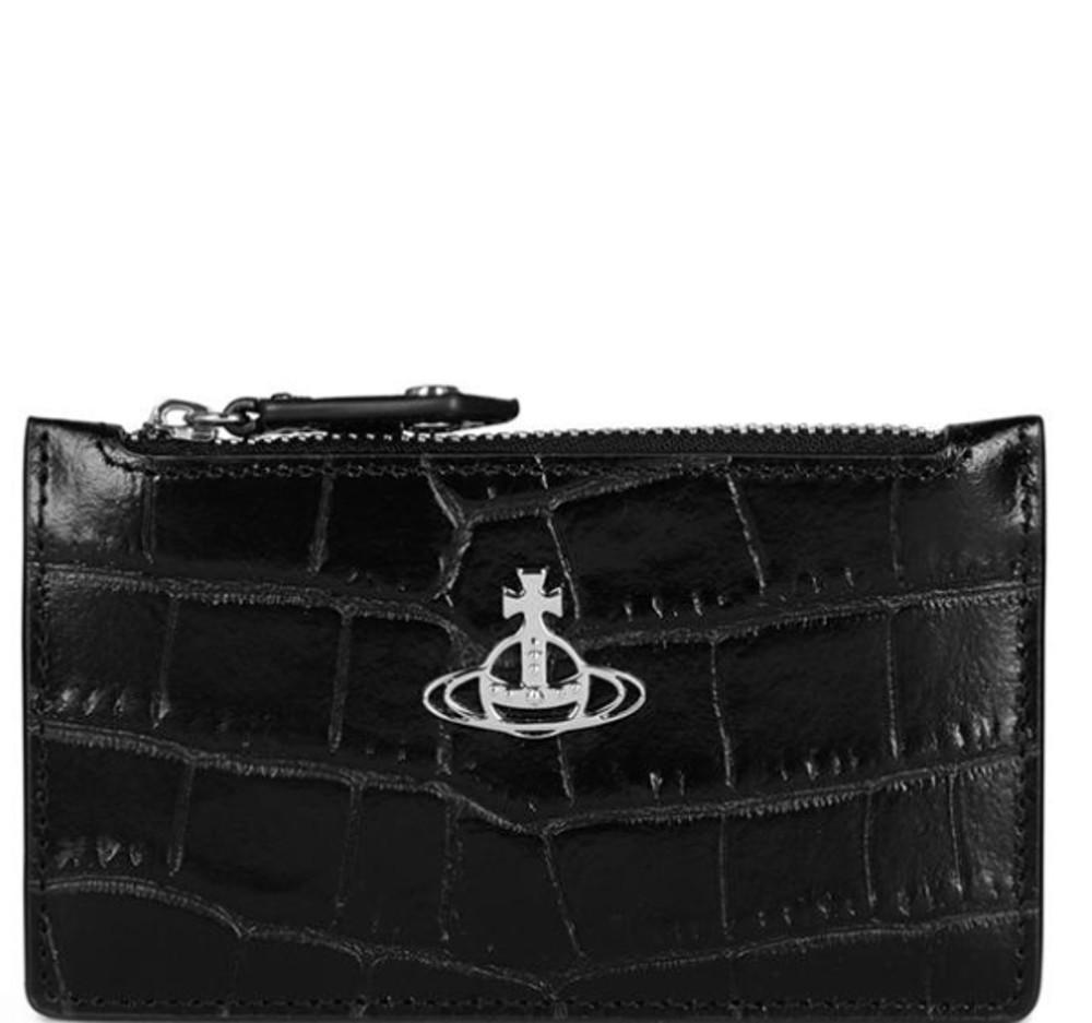[세일]비비안 웨스트우드 크로커다일 슬림 카드 홀더 VIVIENNE WESTWOODD CROCODILE SLIM CARD HOLDER