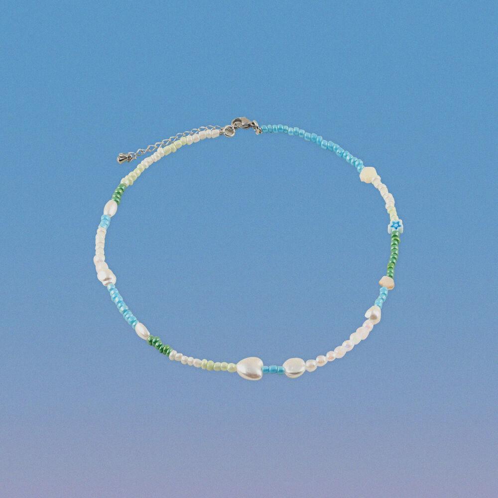 Puppy’s Beads Necklace green