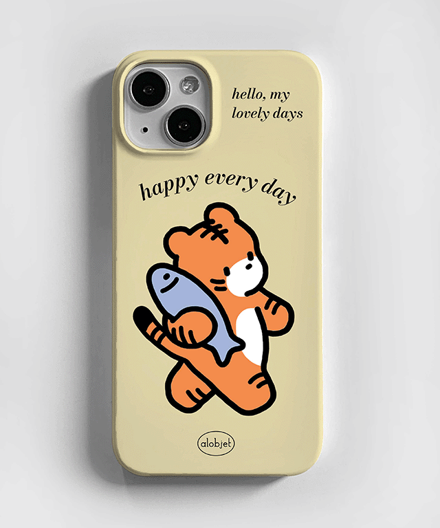 호랑이 물고기 타이거 캐릭터 일러스트 카드수납 하드 범퍼케이스 미러케이스 컬러젤리하드 아이폰 갤럭시 삼성 노트 제트플립 귀여운 친구생일선물 커플케이스