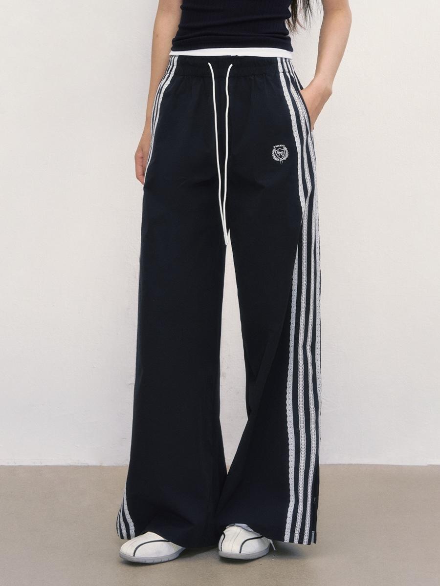 Weekendhub Academia Stripe Wide Track Pants