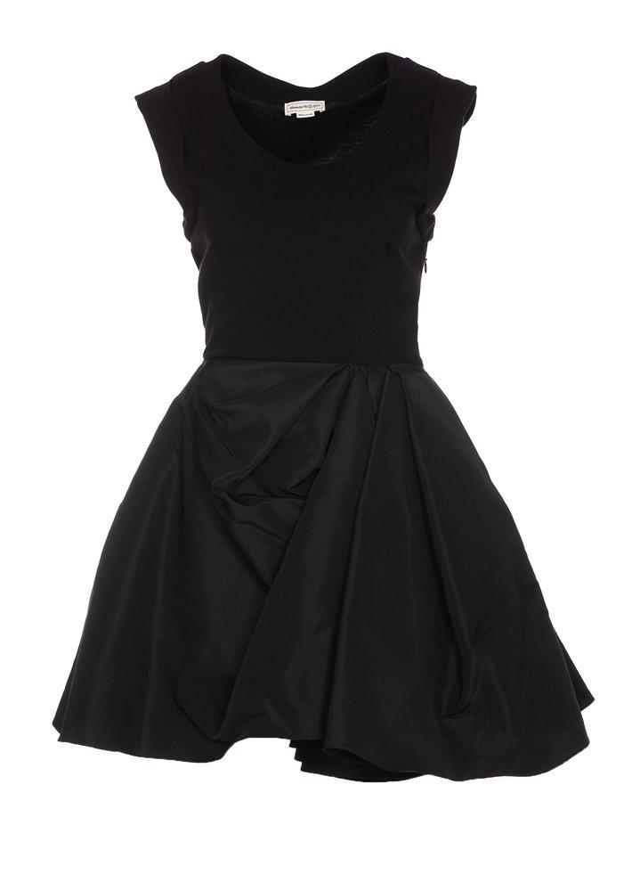 Alexander McQueen Sleeveless Ruched Mini Dress