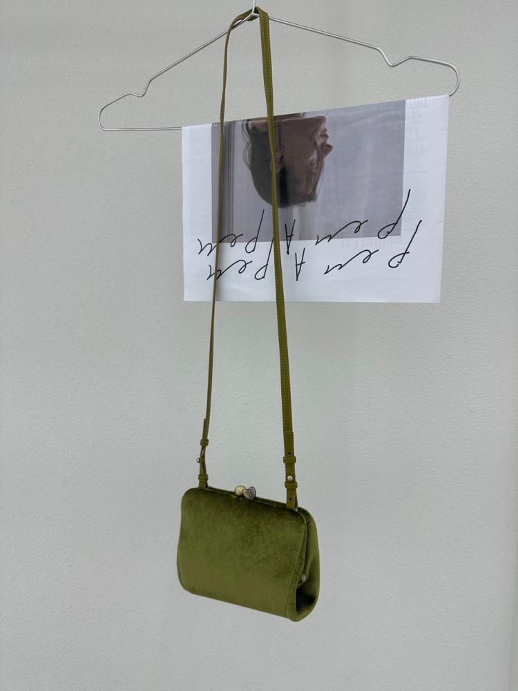 [아카이브앱크 홈]Luv frame bag(Velvet green)러브 프레임 백