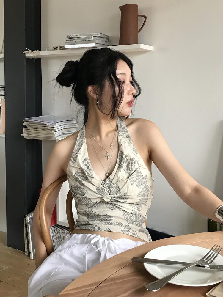 오솔 OHIO HALTER TOP (2COLOR)