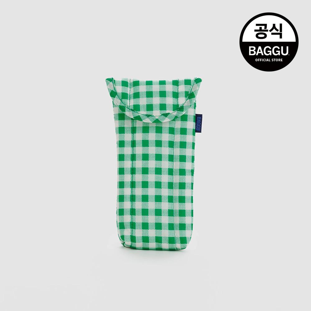 BAGGU 바쿠 안경집 선글라스 파우치 안경 케이스 그린 깅엄
