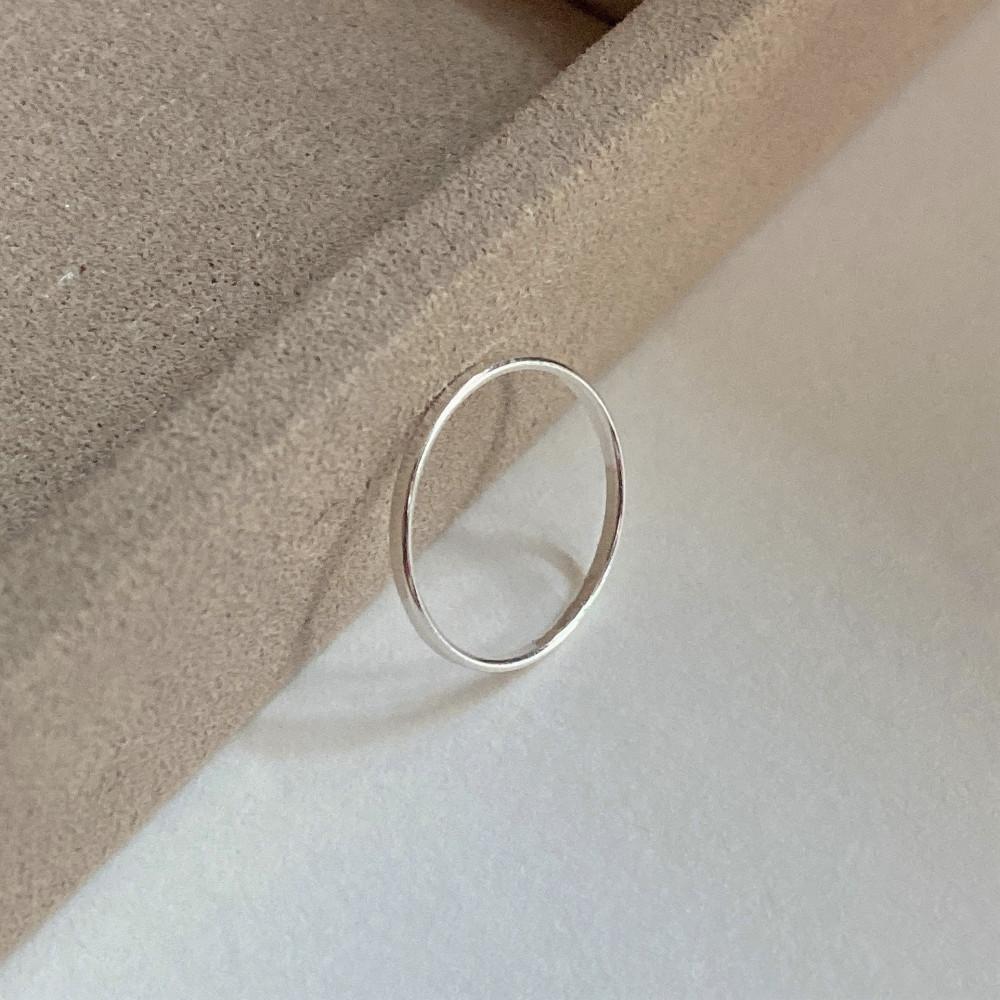 실버925 민자링 얇은 심플 은반지 1.3mm