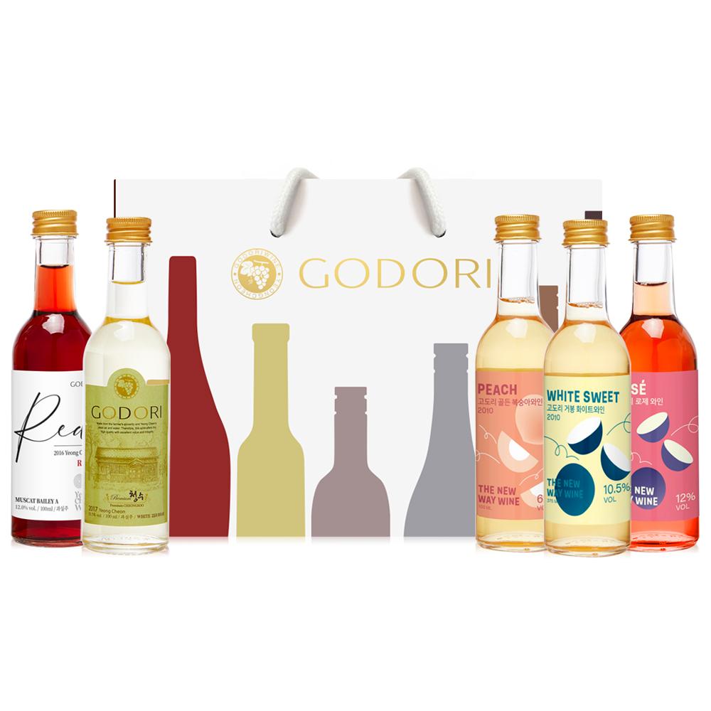 고도리와이너리 미니어쳐 와인 선물세트 100ml x 5병