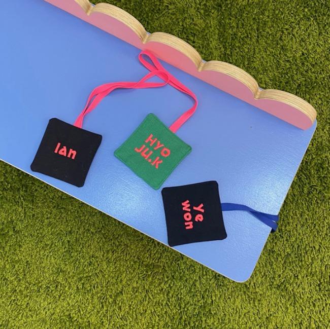 네모네모 네임택 ♥ (단독 주문 요망)